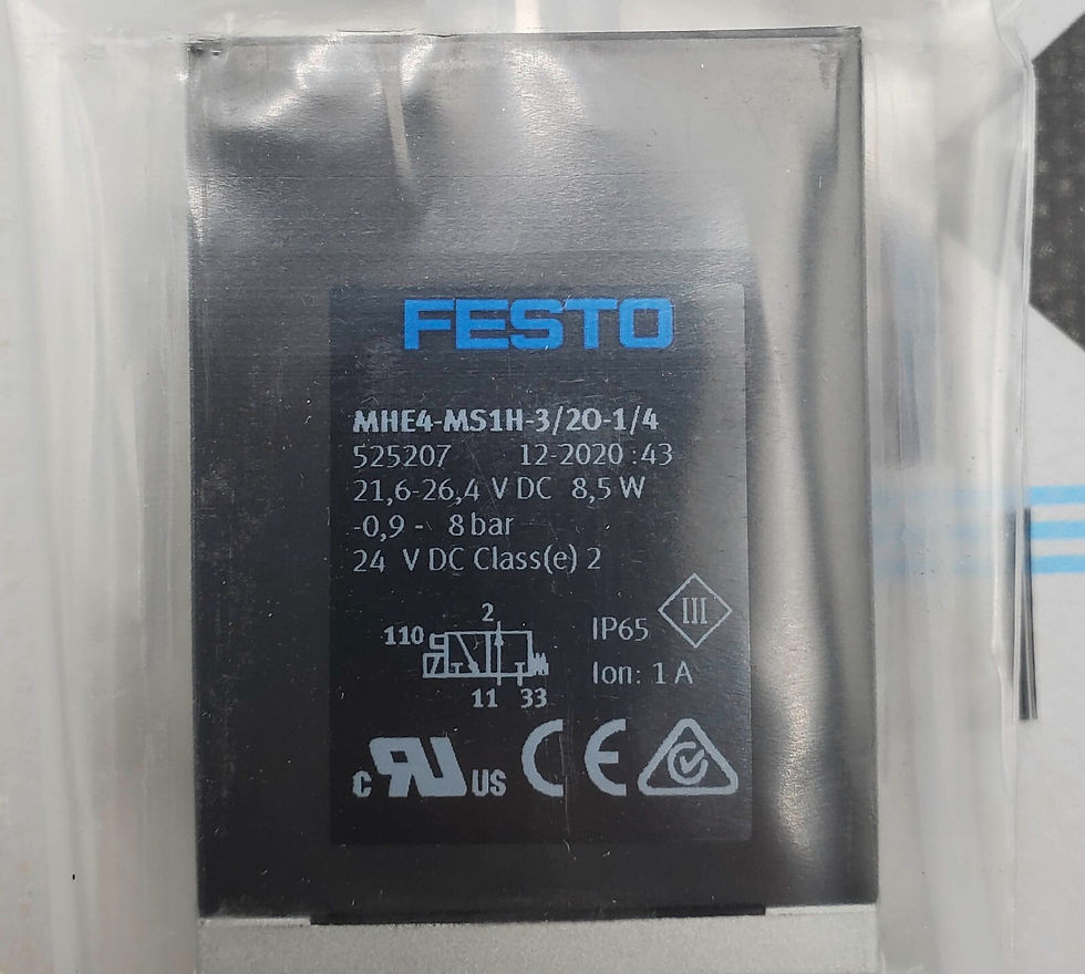 Thumbnail: NEW Festo MHE4-MS1H-3/20-1/4 Solenoid Valve 3-Ports 2-Positions 6-26,4VDC 8.5W