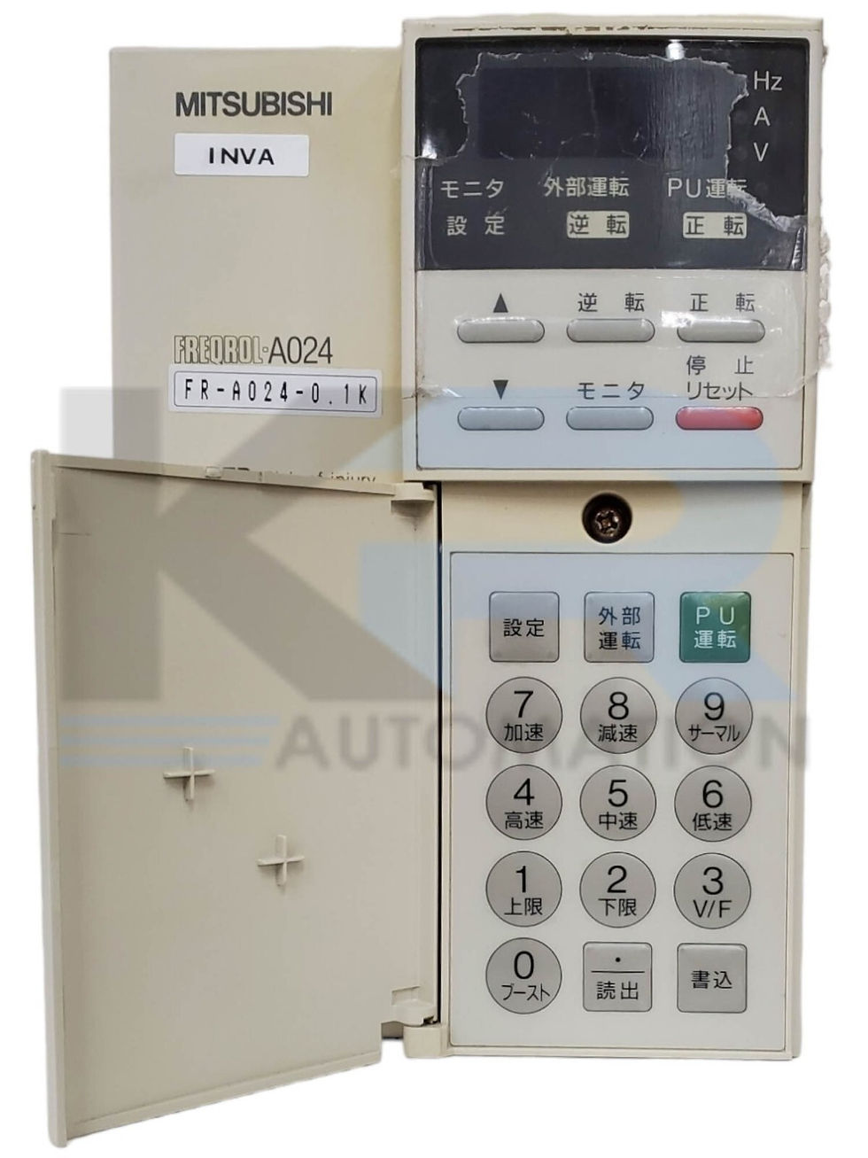 Thumbnail: Mitsubishi FR-A024-0.1K FREQROL-A024 Inverter Drive .1kW 3PH W/FR-PU03 Parameter