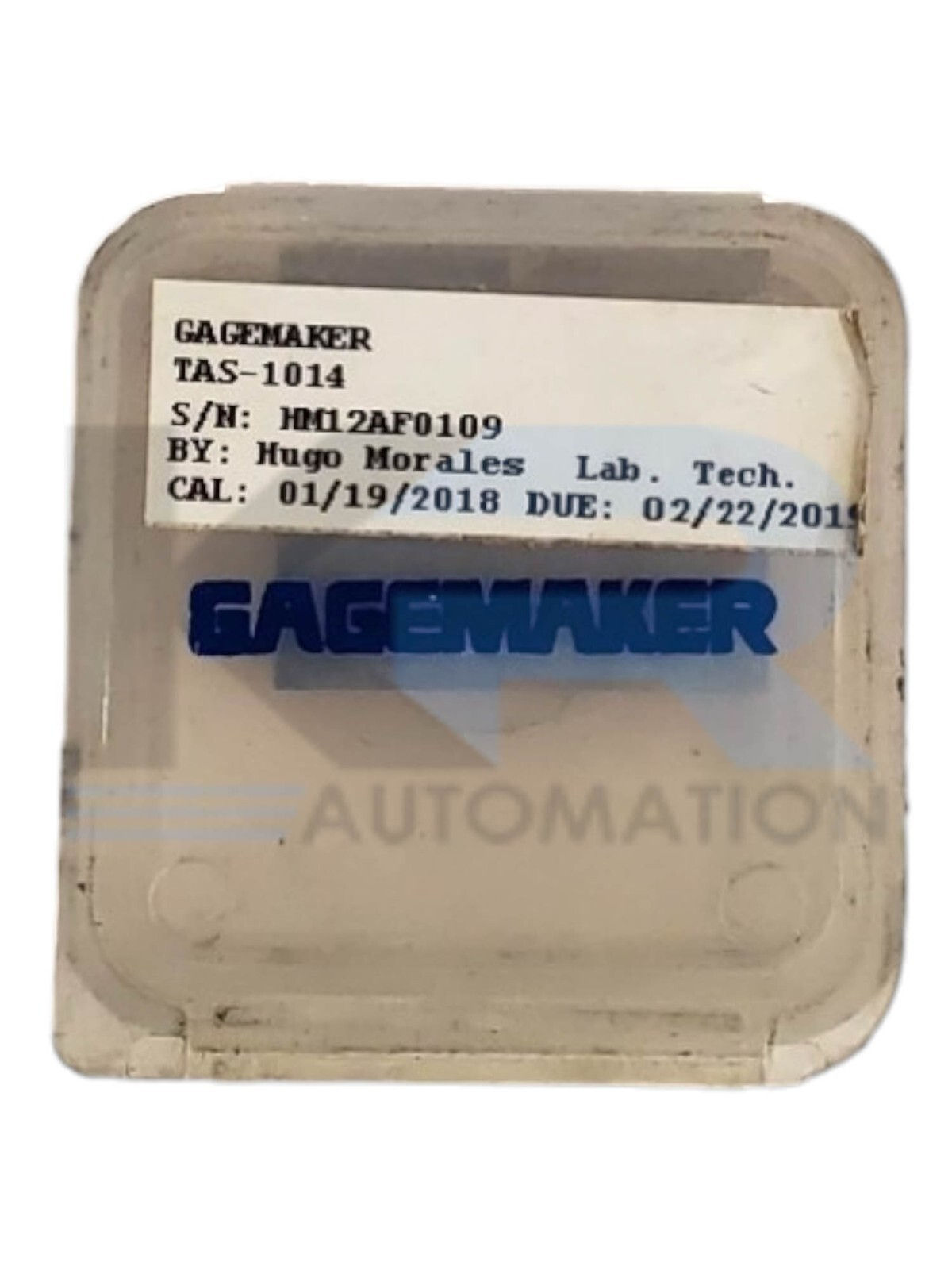 Gagemaker TAS-1014 Thread Addendum 8 & 10 TPI Rd Standard 5-4-136