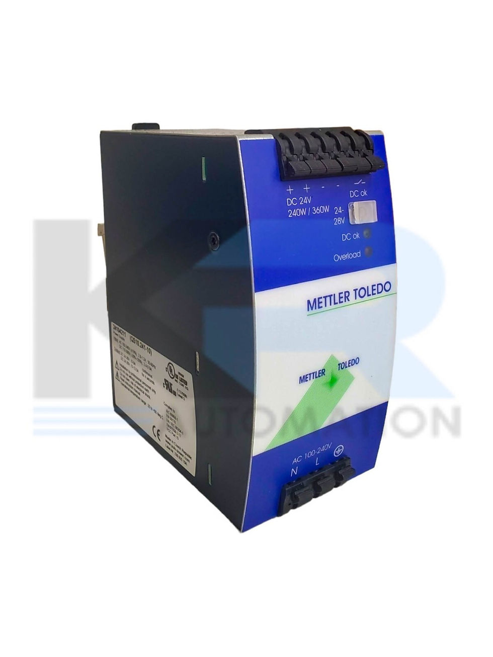 Mettler Toledo QS10.241-10 Power Supply 240VAC 2.8-1.2A Input 28VDC 10A Output