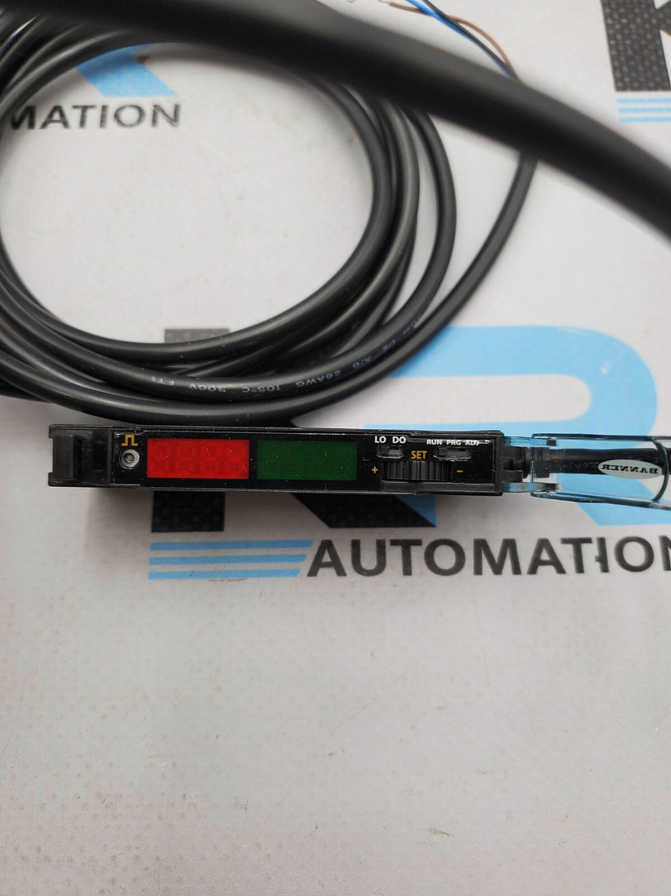 Thumbnail: NEW Banner DF-G2-PS-2M Fiber Optic Sensor Class 2 10-30VDC