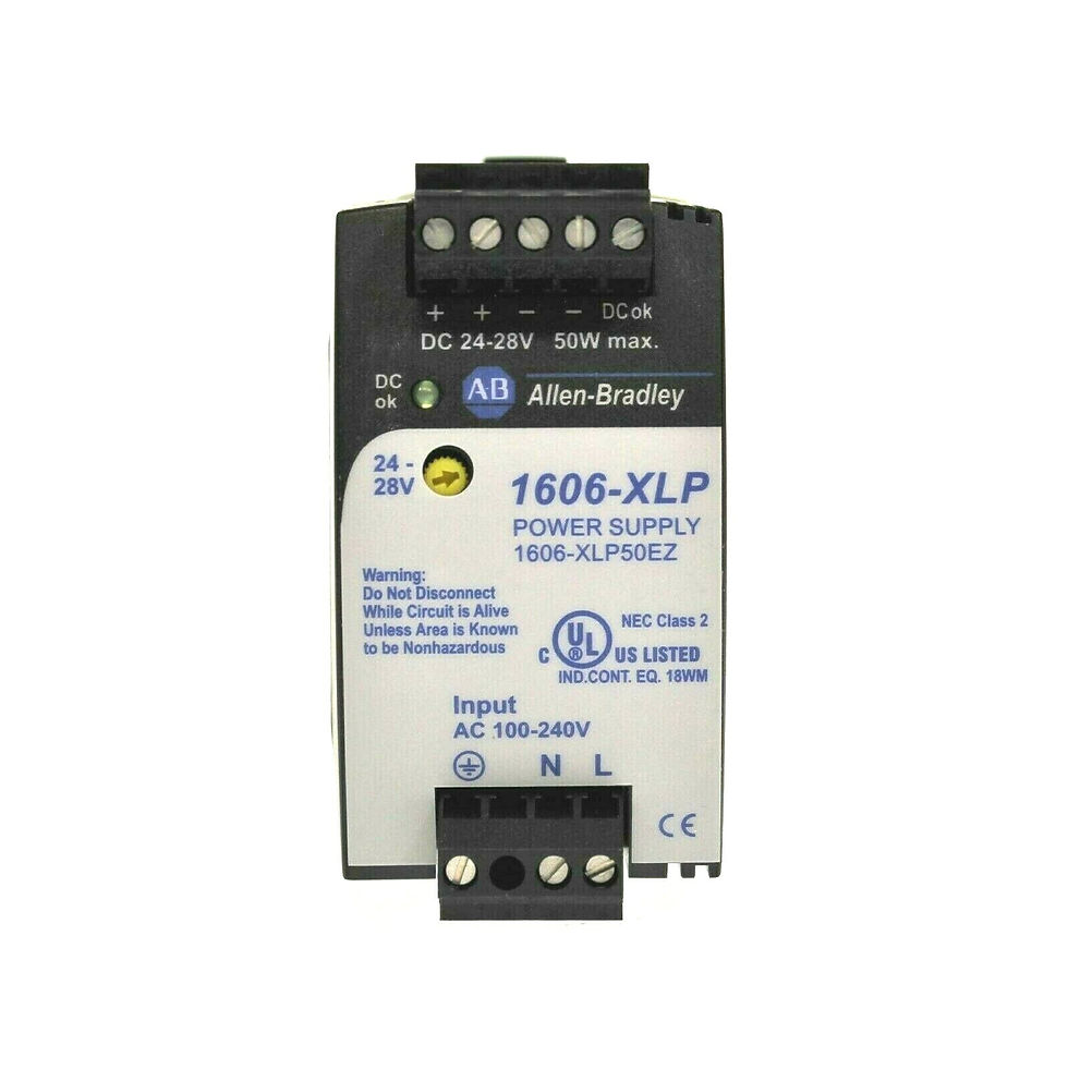 Thumbnail: NEW Allen Bradley 1606-XLP50EZ /A Bulletin 1606 DC Power Supply 24VDC 2.1A 50W