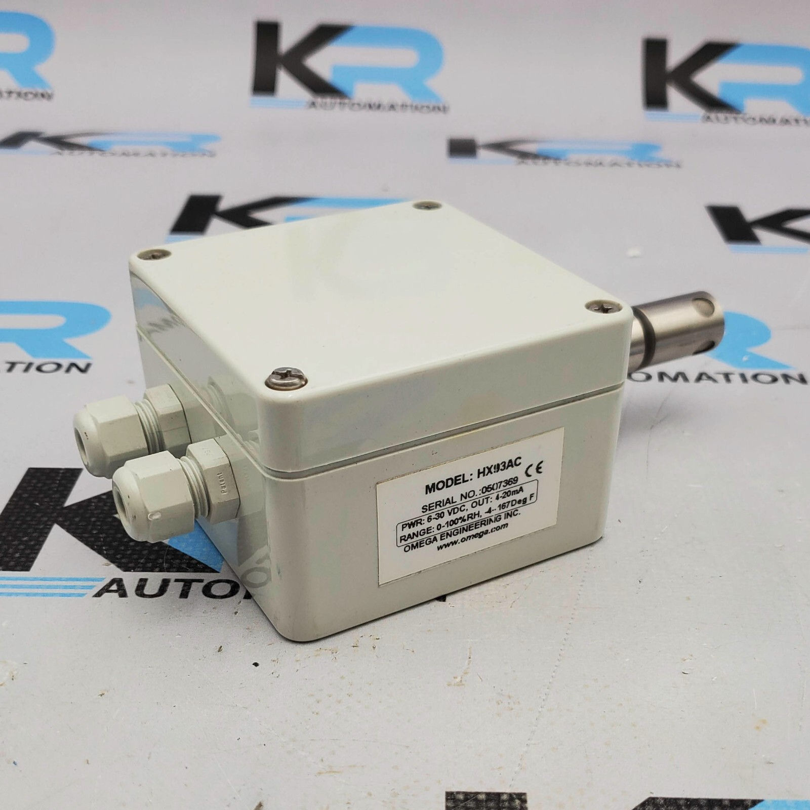 Omega Engineering HX93AC Relative Humidity/Temperature Transmitter 6-30VDC