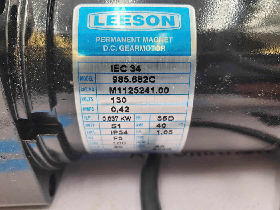 Thumbnail: Leeson M1125241.00 Permanent Magnetic DC Gear Motor 130V 0.42A 0.037kW