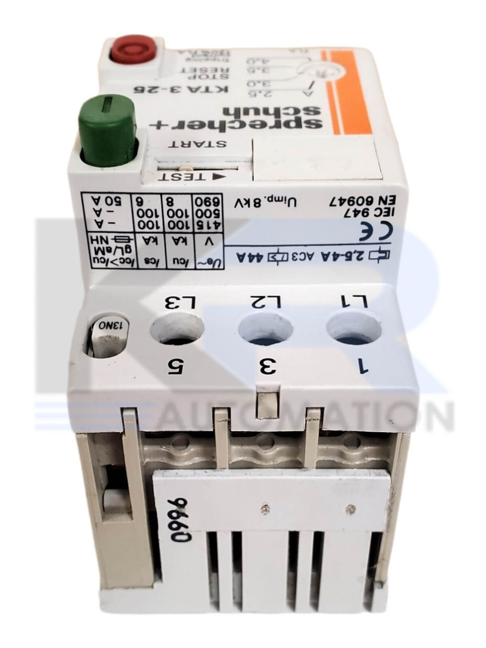 Thumbnail: TESTED Sprecher + Schuh KTA3-25 Manual Motor Starter 2.5-4.0A 660V 3PH