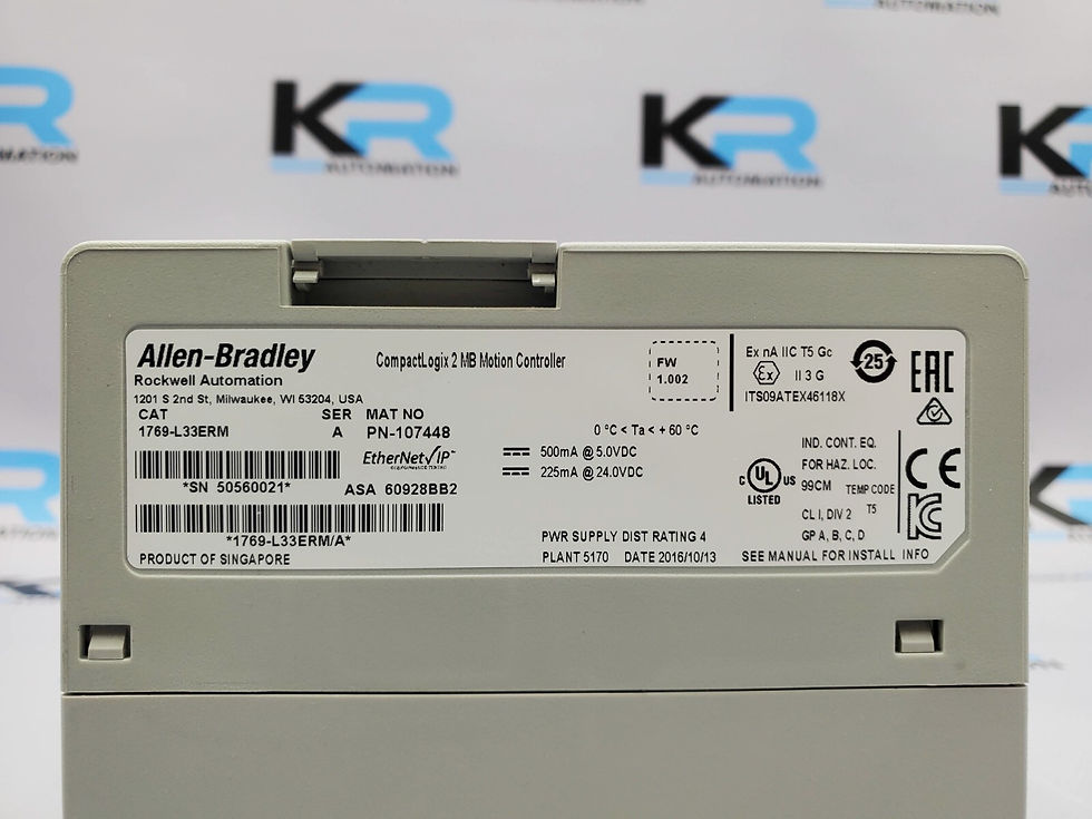 Thumbnail: Allen Bradley 1769-L33ERM CompactLogix 2MB Motion Controller