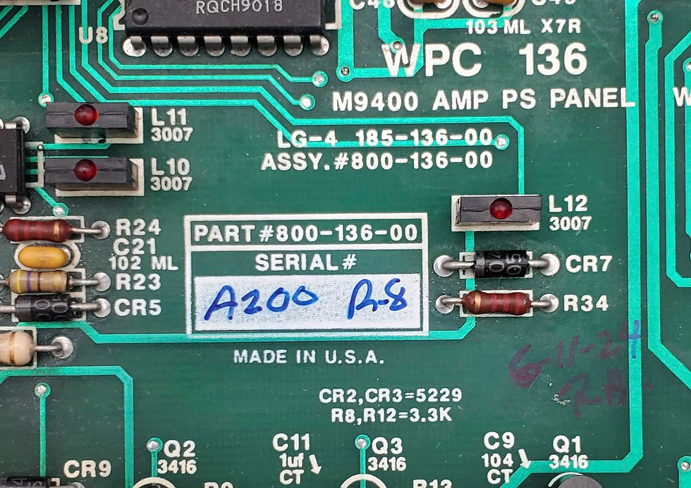 Thumbnail: WPC 800-136-00 M9400 AMP PS Panel Circuit Board