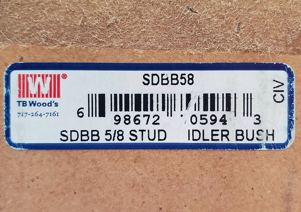 Thumbnail: TB Woods SDBB58 Idler Bushing 5/8"