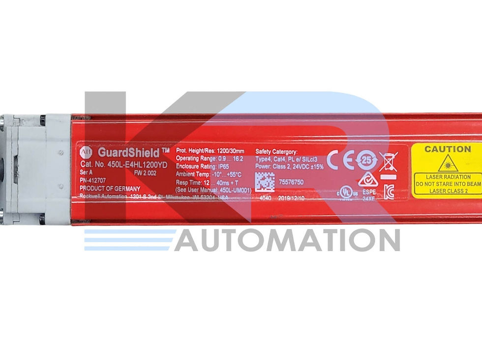 Thumbnail: Allen-Bradley 450L-E4HL1200YD /A GuardShield Light Curtain 24VDC