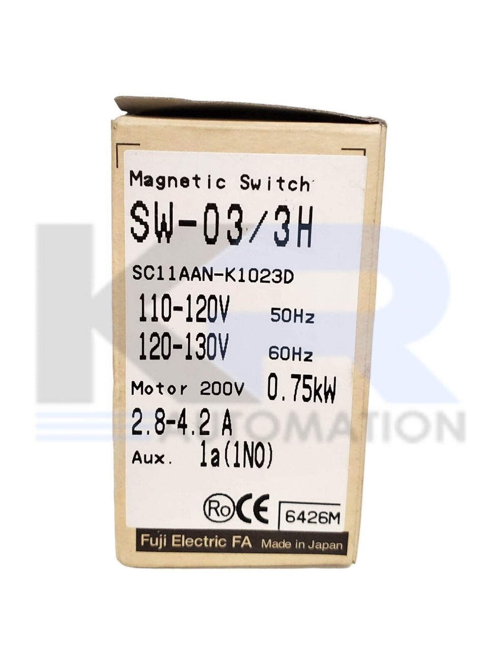 Thumbnail: NEW Fuji Electric SW-03/3H Magnetic Switch 110-130VAC 50/60Hz 0.75kW
