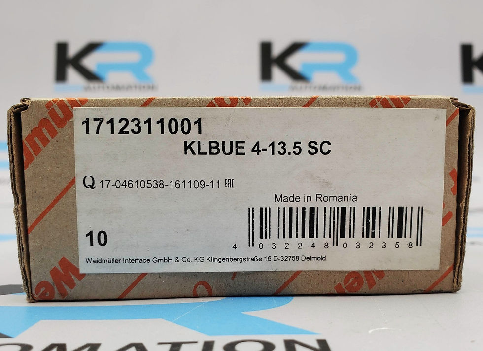 Thumbnail: Weidmuller 1712311001 KLBUE 4-13.5SC Wiring Terminal Retaining Clamp (Box Of 10)