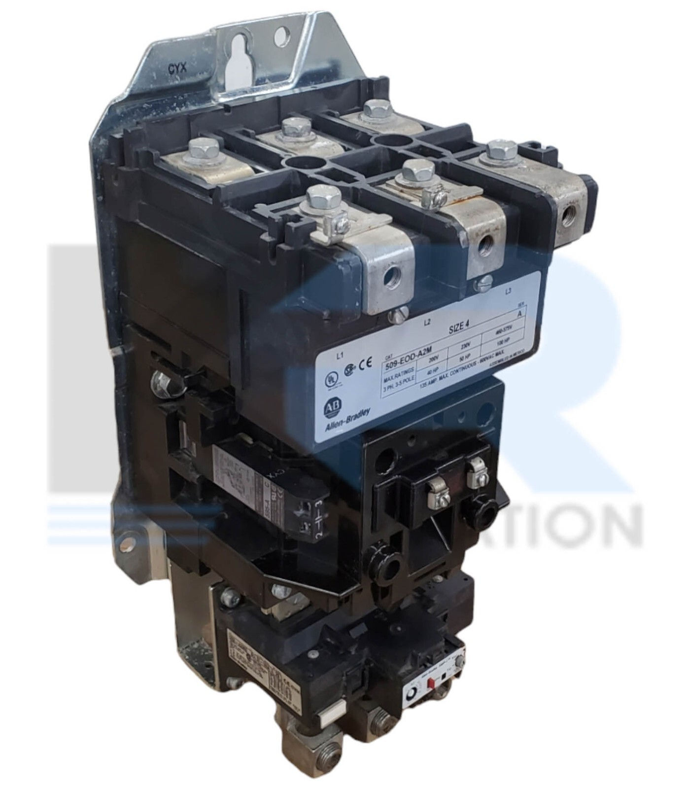 Allen Bradley 509-EOD-A2M /A Starter Size 4 Non-Reversing 3Ph 3P 460-575V *Read*