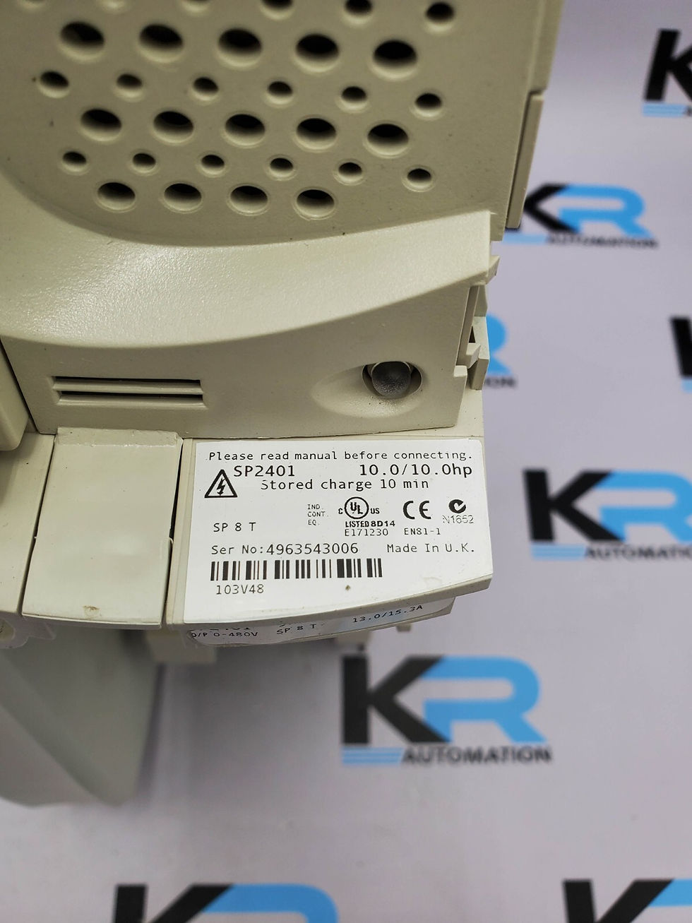 Thumbnail: TESTED Emerson SP2401 Unidrive SP Variable Frequency Drive 3Ph 480V 10HP