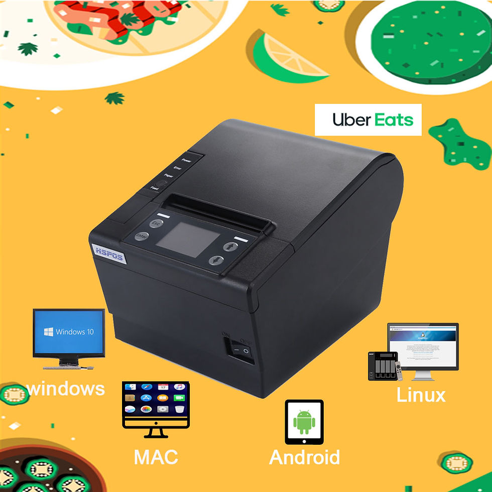 Thumbnail: HSPOS Cheap UberEats and Doordash Compatible Printer Thermal Receipt With