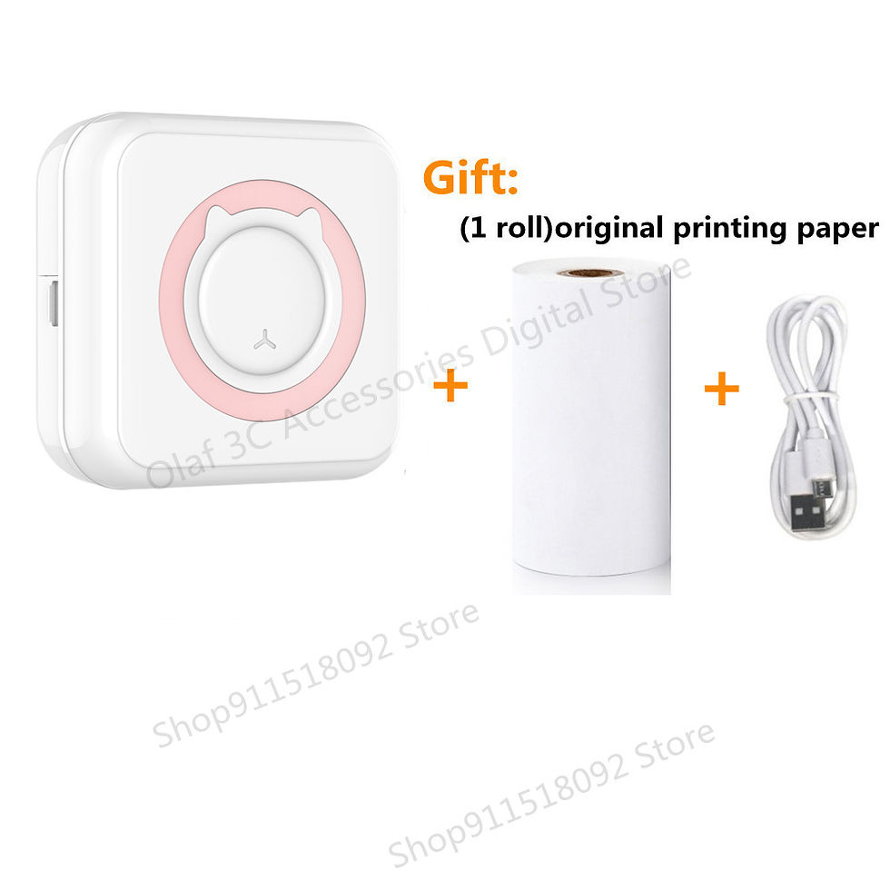 Thumbnail: Portable Mini Label Printer Photo Thermal Adhesive Labels Printers Inkless