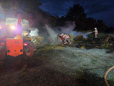 HAY BALES and a CRASH