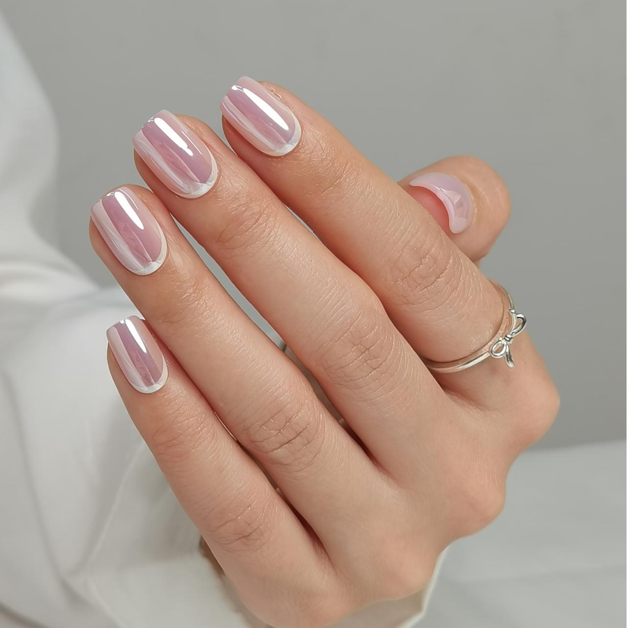 Pure Gel Press on Nails Chrome Sugar