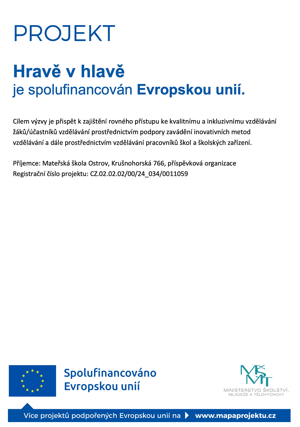 oficielní plakát projektu