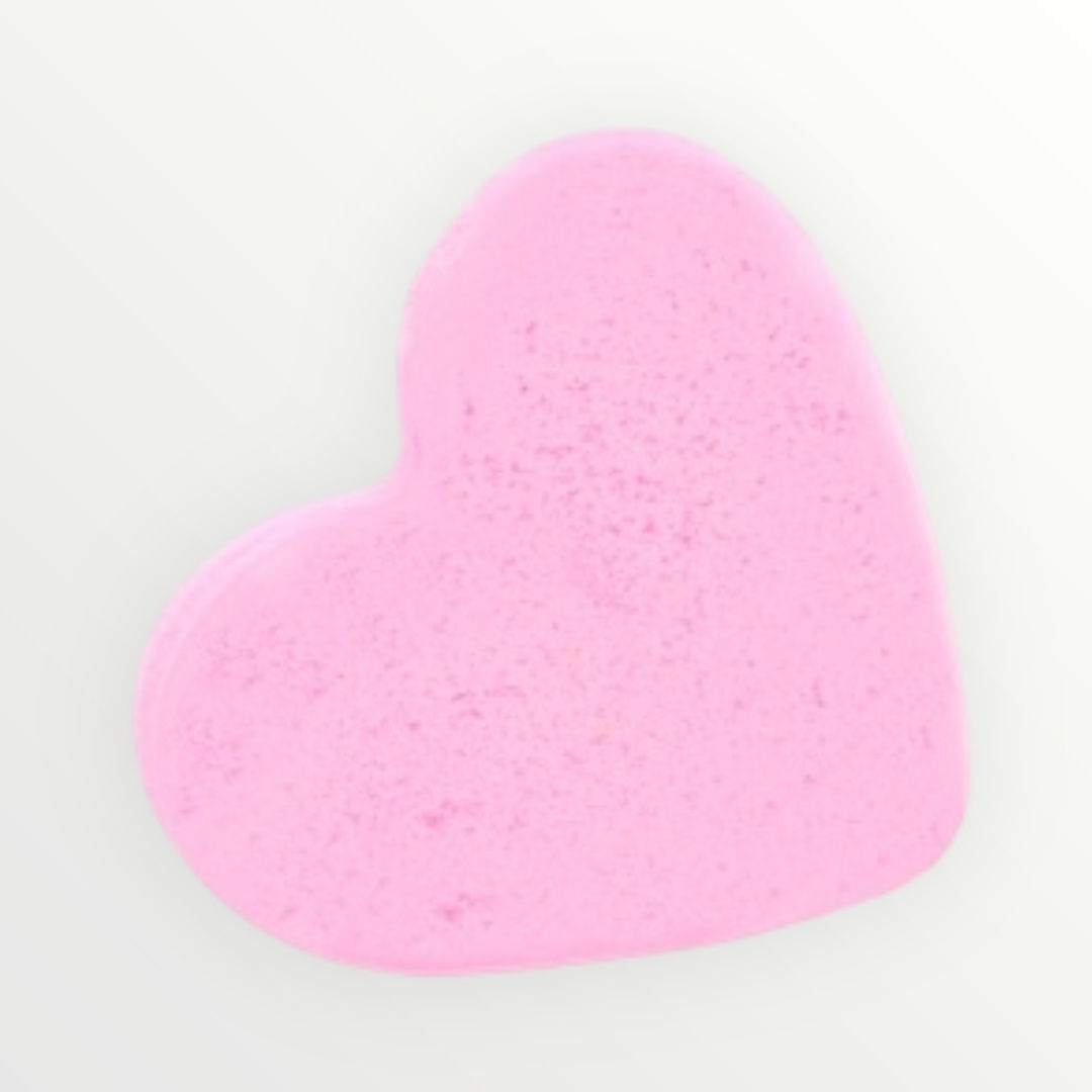 Love Heart Bath Bombs 70g - Bubblegum