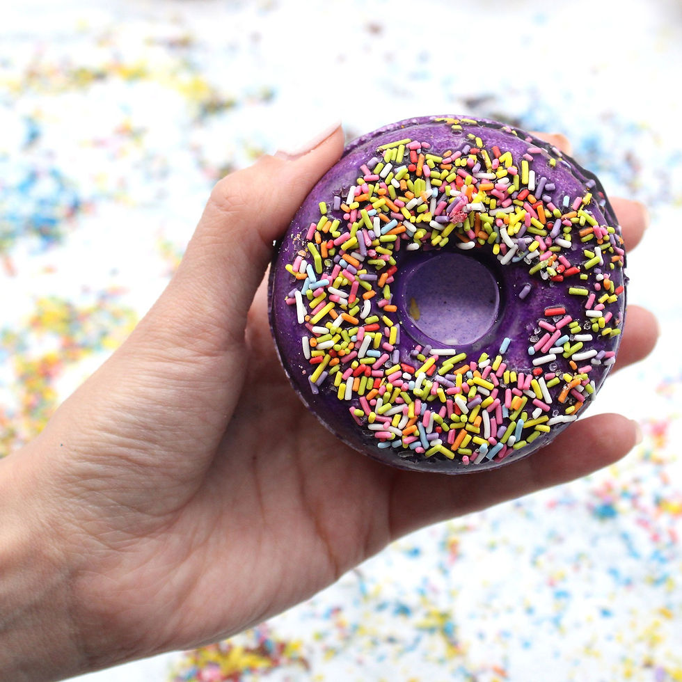Thumbnail: Blackberry and Almond Donut Bath Bomb