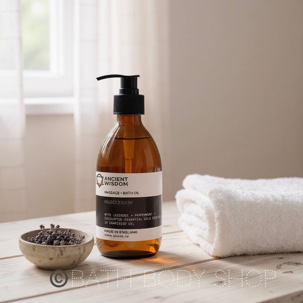 300ml Aromatherapy Massage Oil – Muscle Relief & Relaxation