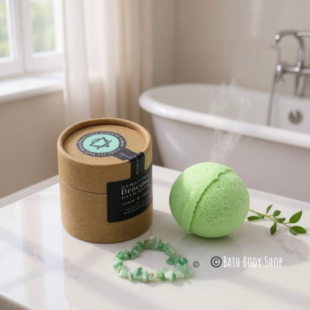 Green Aventurine Bracelet Bath Bomb