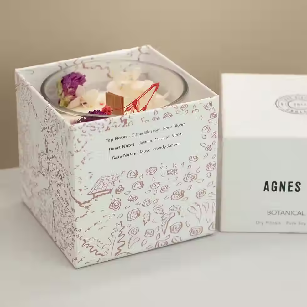 Thumbnail: Botanical Rose Soy Wax Candle | Agnes & Cat Candle