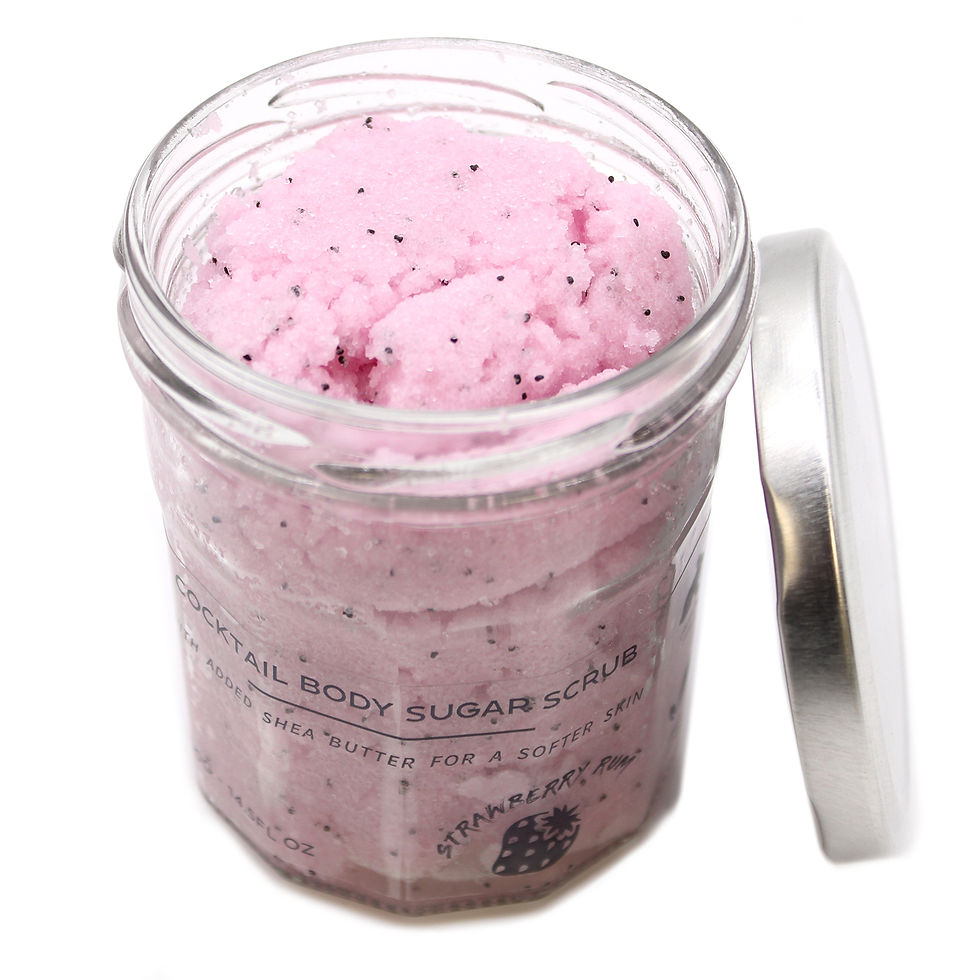 Thumbnail: Fragranced Sugar Body Scrub - Strawberry Rum 300g