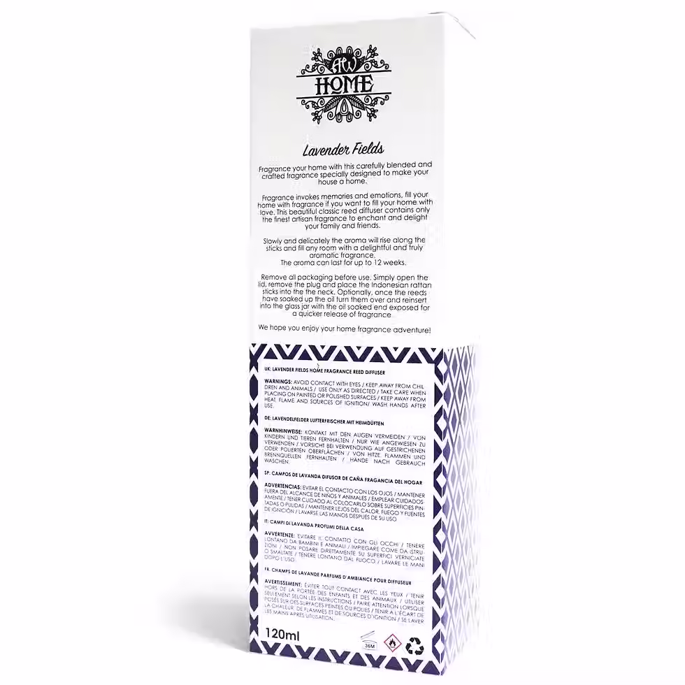 Thumbnail: 120ml Reed Diffuser – Lavender Fields Home Fragrance