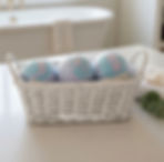 baby powder scented bath bomb set