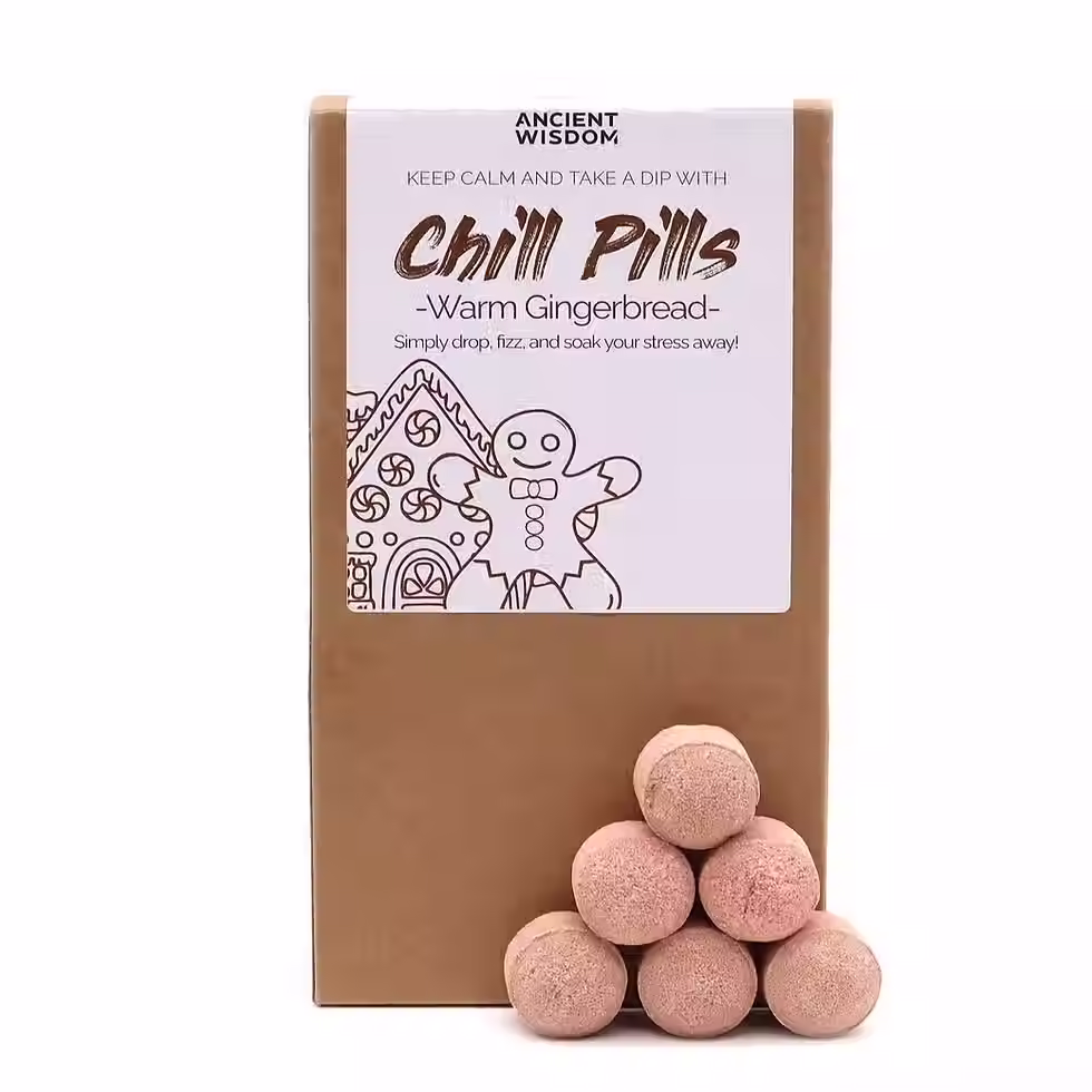 Chill Pills Gift Pack 350g Warm Gingerbread bath bombs