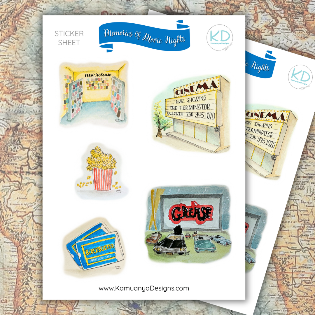 Movie Nights Sticker Sheet