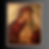 Old icon paiting of the Virgin Mary holding a biblical figures.