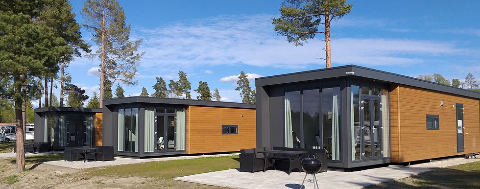 Modernes Ferienhaus zur Miete auf dem Campingplatz Odin.