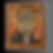Old icon painting of a brass crucifix and disciples.