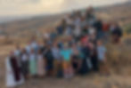 Fr. Anthony (far left) and the pilgrimage group of study abroad students from the Franciscan University of Steubenville, at the Mount of the Beatitudes in Israel before the group had to cut their pilgrimage short. Photo provided.