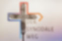 Cross in front of German words