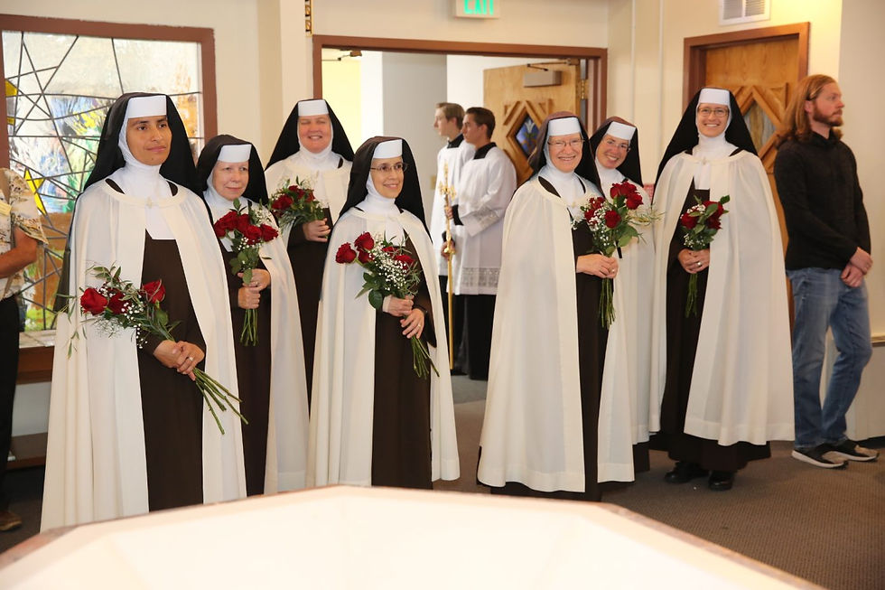 The Carmelite sisters celebrated at Sts. Peter and Paul in Wheat Ridge on October 15, 2023. Photo provided.