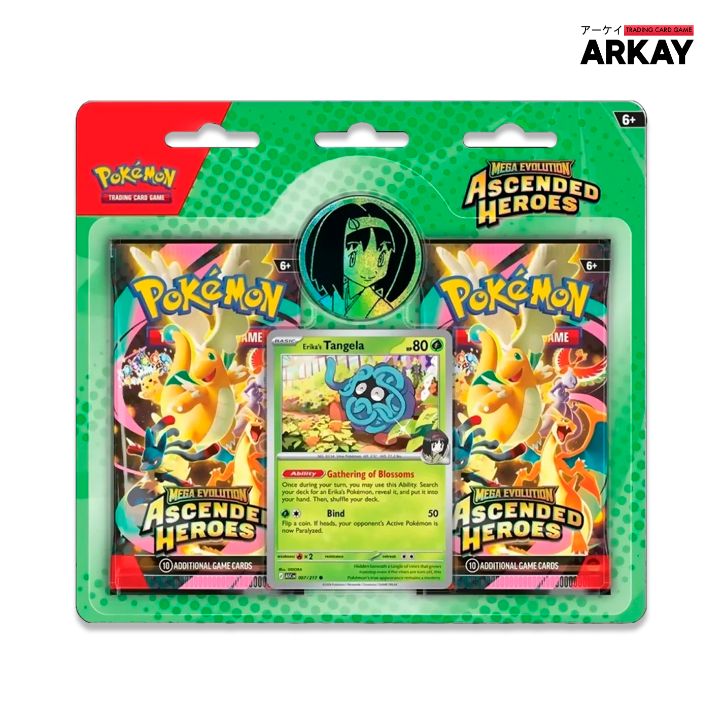ASCENDED HEROES TWO PACK BLISTER - ERIKA