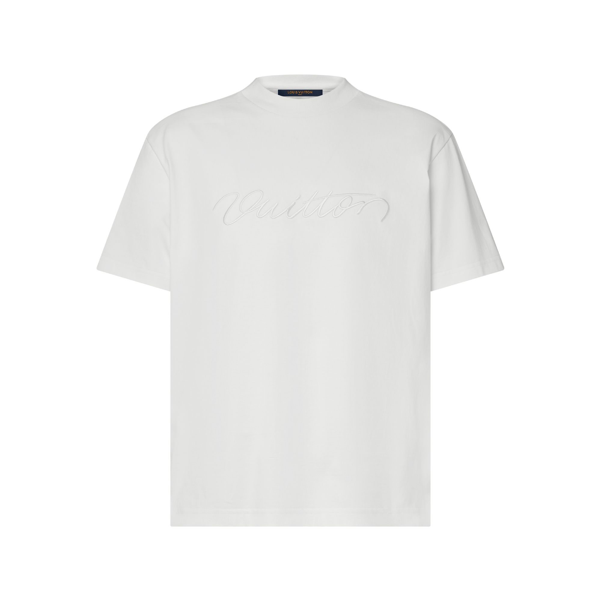 LV-Embellished Signature Short-Sleeved T-Shirt