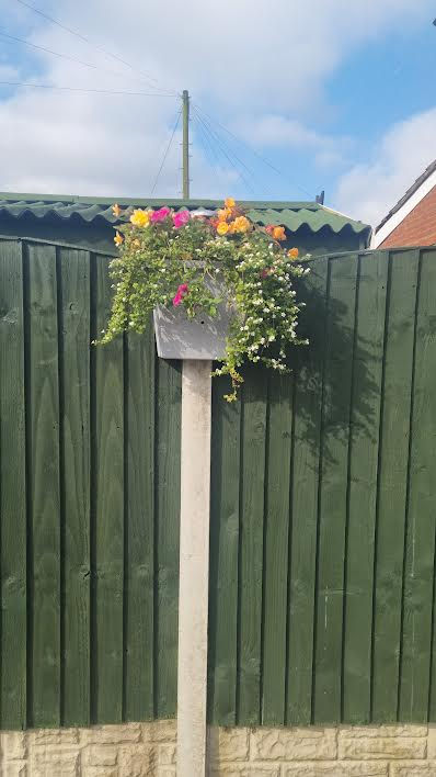 Thumbnail: Go IllumiWell - Grey / Silver 3Ltr Self-Watering Raised Solar Fence Planter