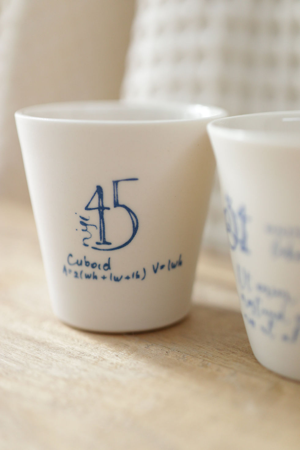 Miniature : Duo de tasses en Porcelaine blanche