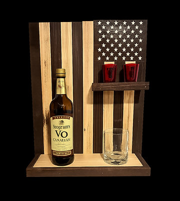 American Flag Bar Display