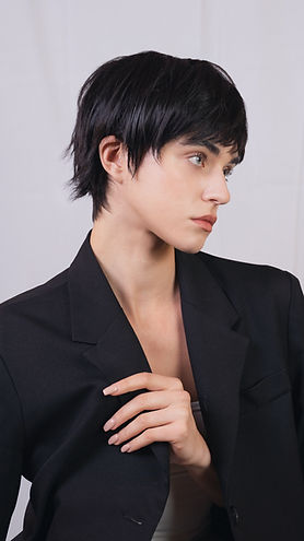 Coupe et styiling par Saerom Bleu coiffure et Hair studio greet 