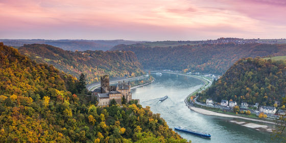 The Rhine closes to barge traffic