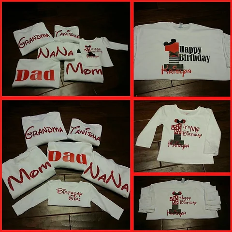 minnie mouse birthday family shirts