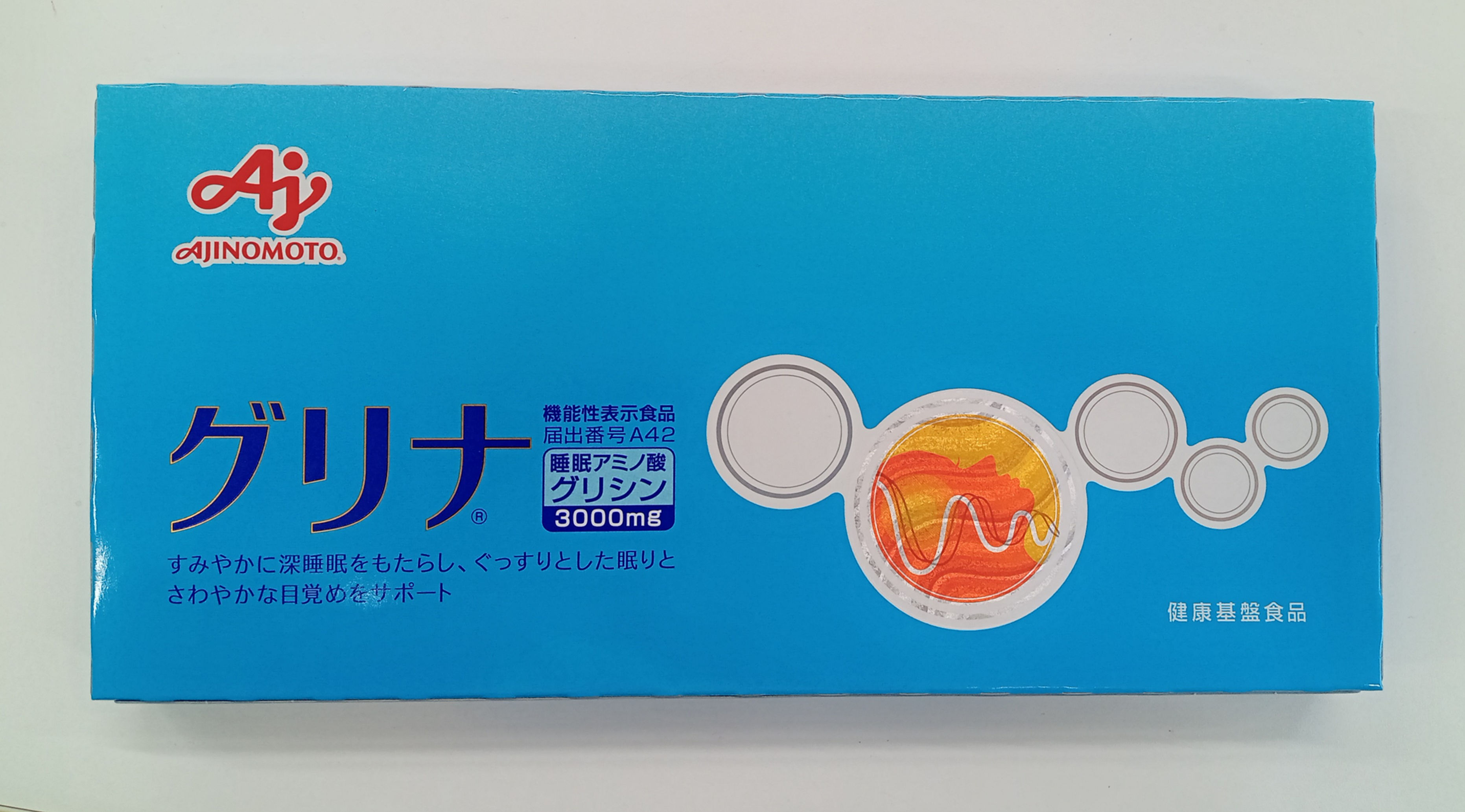 Sleep supplement "Grina" 30 stick granules Good sleep 「Ajinomoto」From Japan
