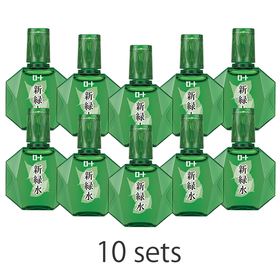 Thumbnail: "SHINRYOKUSUI b" Eye drop bottles 10 sets