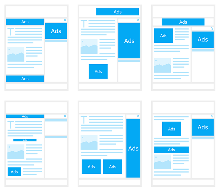 Distintos formatos de ads