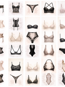 A Visual Lingerie Glossary: A Complete Visual Guide to Women’s Lingerie Styles & Terms, from bras, tops, briefs to one pieces, bodysuits, hosiery and accessories.